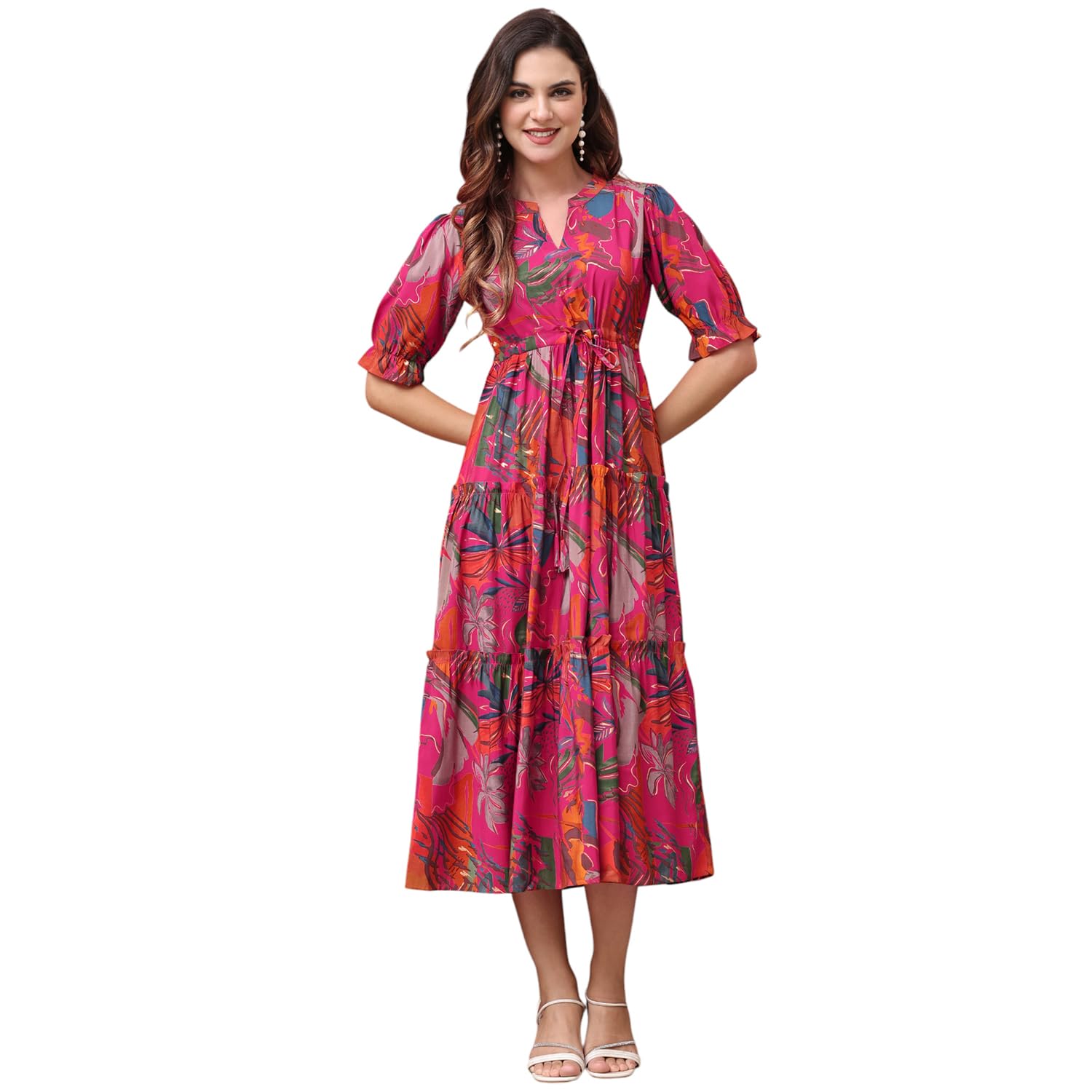 Floral Print Maxi Dress for Women